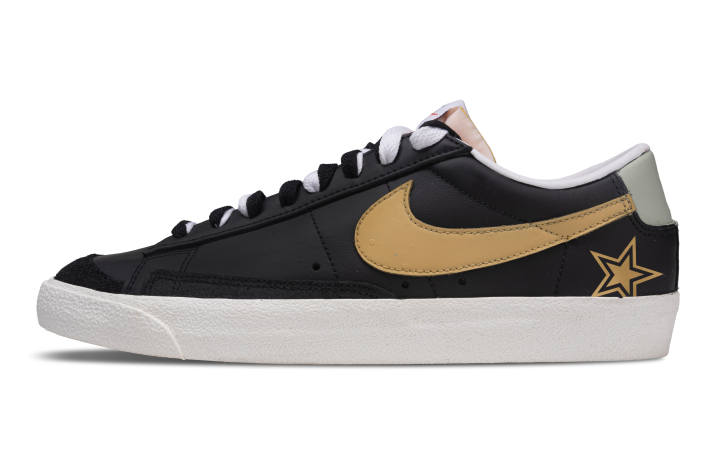 Nike Nike Blazer Dark Night Gilded Abrasion Resistant Lightweight Wear resistant And Lightweight Low top Skateboard Shoes