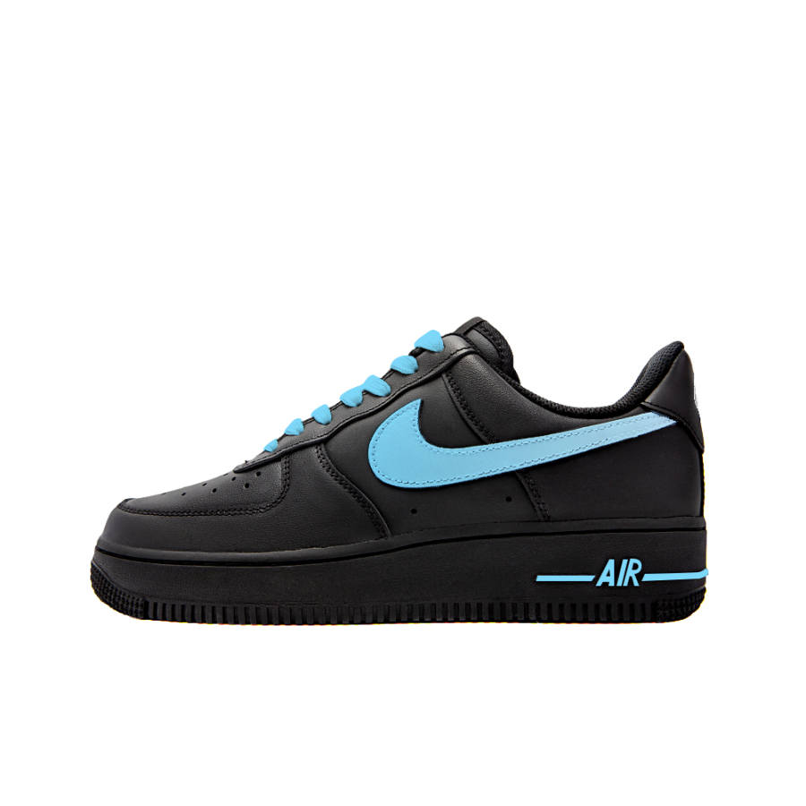 Nike Nike Air Force 1 Slip Resistant, Abrasion Resistant, Lightweight Low top Skateboard Shoes Women's Black Blue