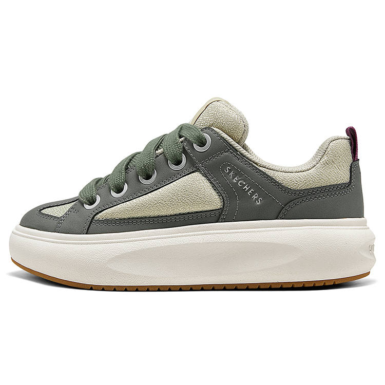 Skechers Cloud Cheese Puffy Shoes Breathable Height Increasing Breathable Height Increasing Low top Skateboard Shoes