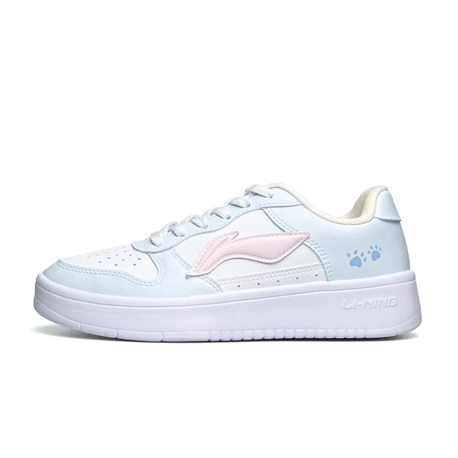 Li-Ning Li Ning Floating Boat Slip Resistant Lightweight Non slip Lightweight Low top Skateboard Shoes Unisex Blue Pink