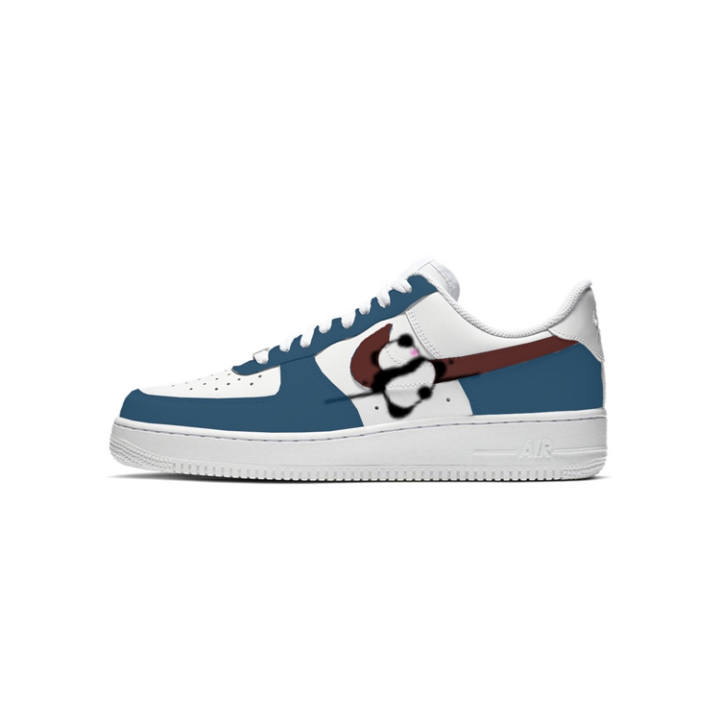 Nike Nike Air Force 1 07 Ancient Street Leather Low top Skateboard Shoes Men's White Blue Red