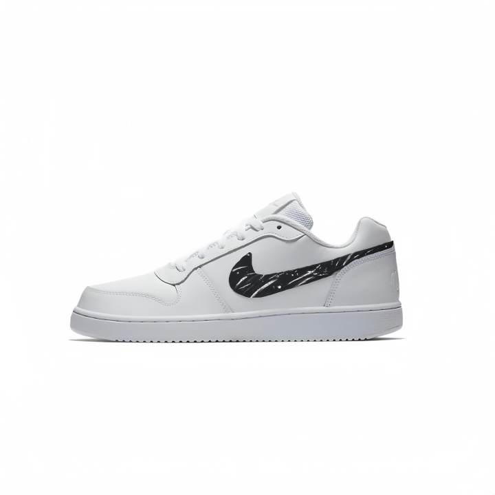 Nike Nike EBERNON Low top Skateboard Shoes Unisex Black White