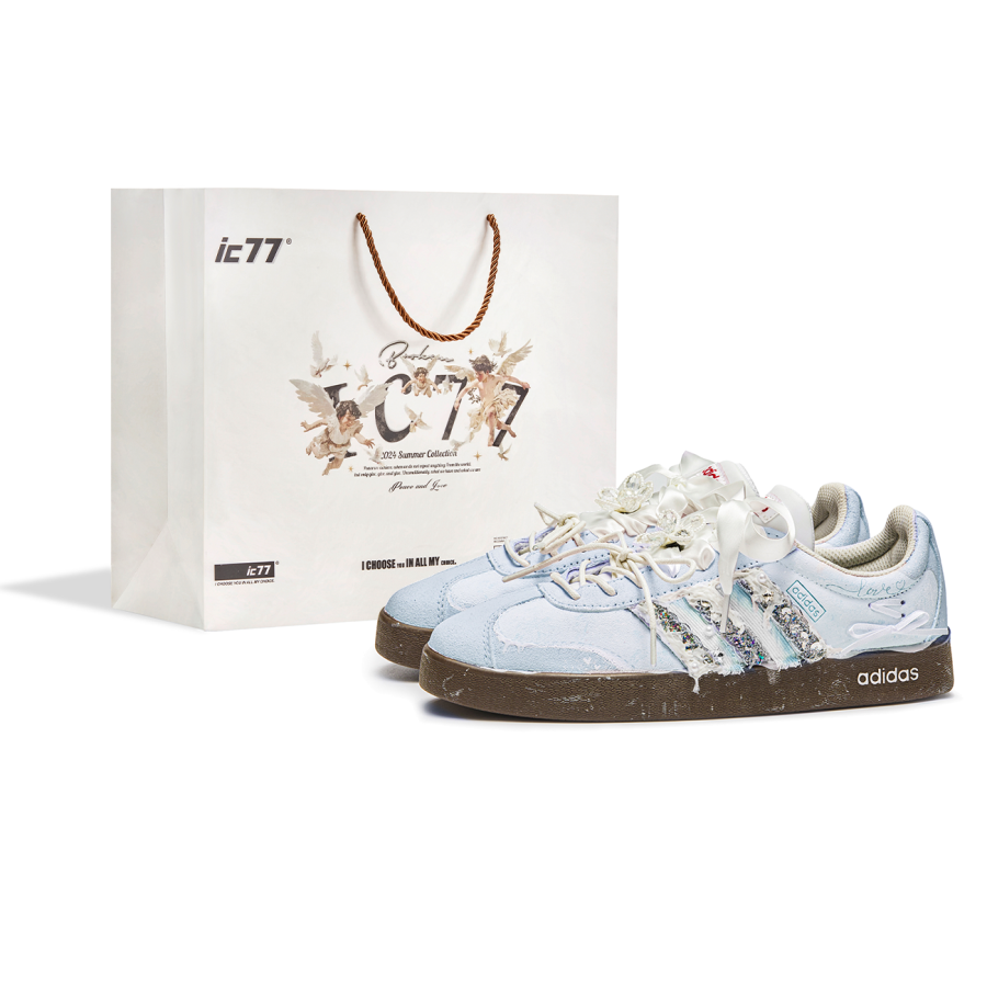 Adidas Neo VL Court Lifestyle IC77 Box, Sea Salt Mousse Slip Resistant Cushioning Abrasion Resistant