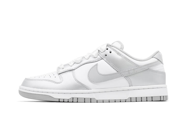 Nike Nike Dunk Retro 'Grey Fog' Silver Ballet Low top Skateboard Shoes Men's Silver Gray White
