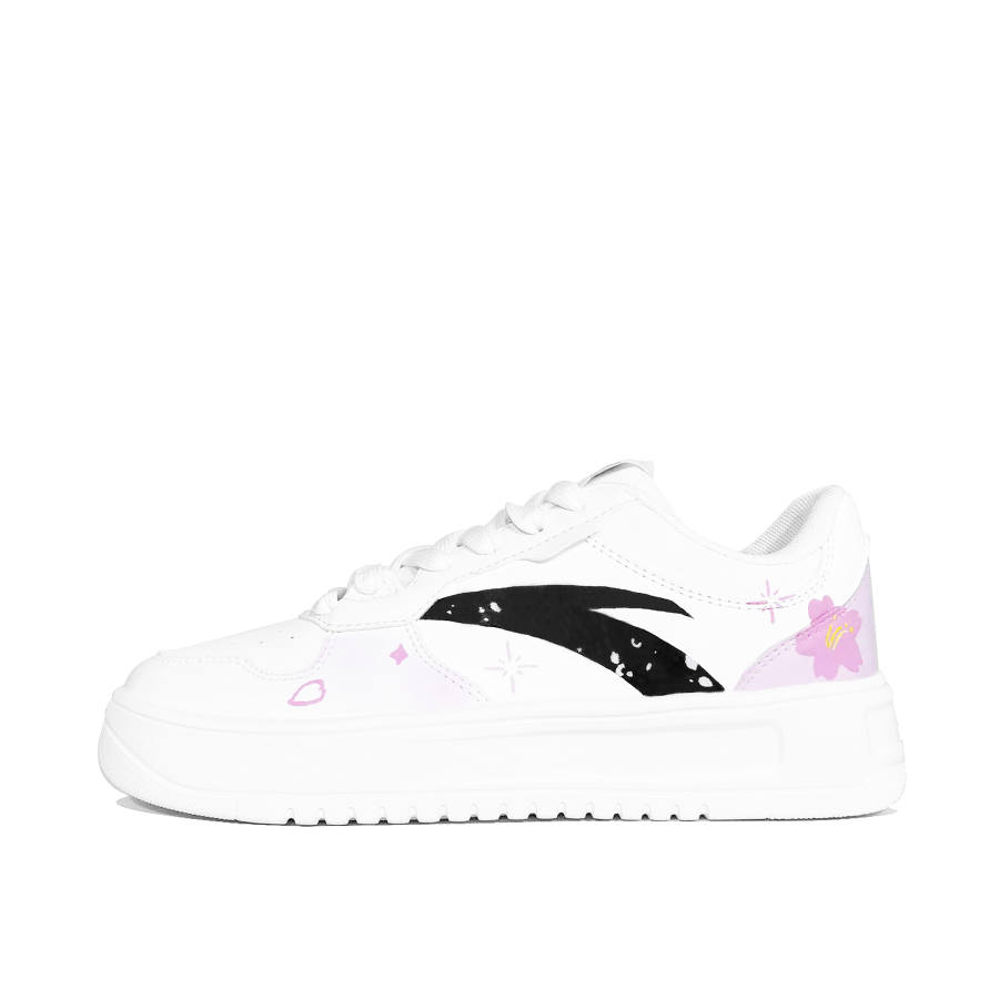 Anta Pink Cherry Heartfelt Words Slip Resistant Abrasion Resistant Slip Resistant Abrasion Resistant Low top