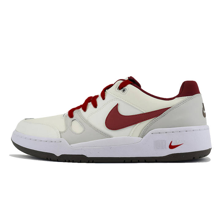Nike Nike Full Force Slip Resistant Slip Resistant Low top Skateboard Shoes Men's White Red