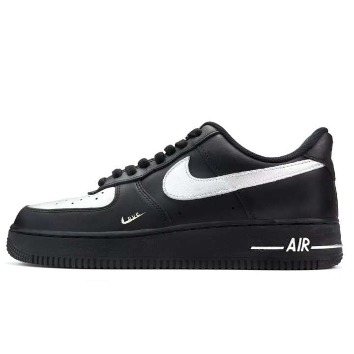Nike Nike Air Force 1 Silver Wing, Black Warrior, Liquid Silver Abrasion Resistant Low top Skateboard Shoes Unisex