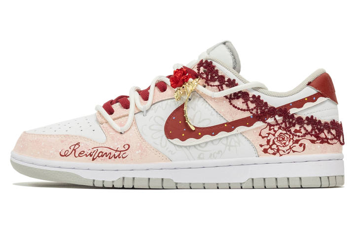 Nike Nike Dunk Rhapsody, Romance Abrasion Resistant Low top Skateboard Shoes Unisex Pink