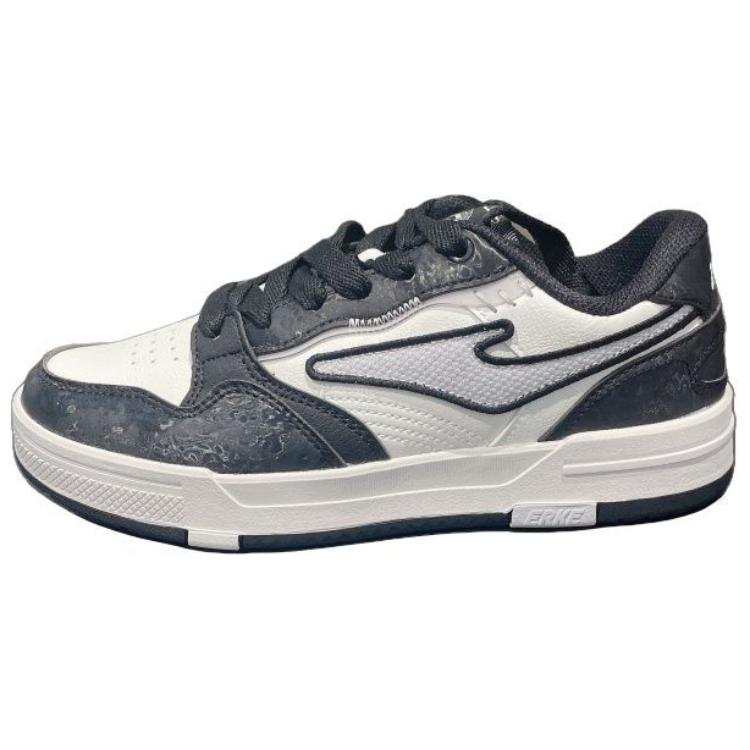 Erke Coverage Abrasion Resistant Low top Skateboard Shoes Men's White Black Green