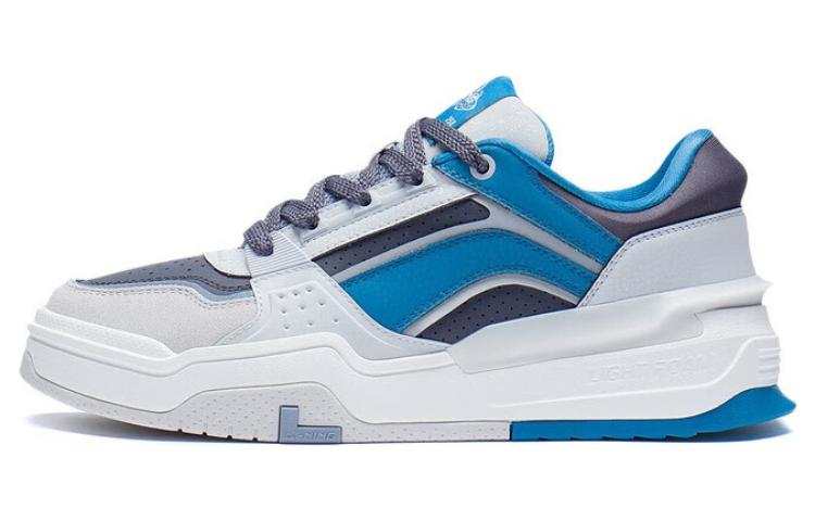 Li-Ning Li Ning Ginseng & Starlight Canchun Comfortable Low top Skateboard Shoes Men's Blue Gray