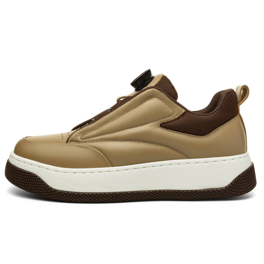 JEEP SPIRIT Fashion Trend Low top Skateboard Shoes Men's Natural Deer