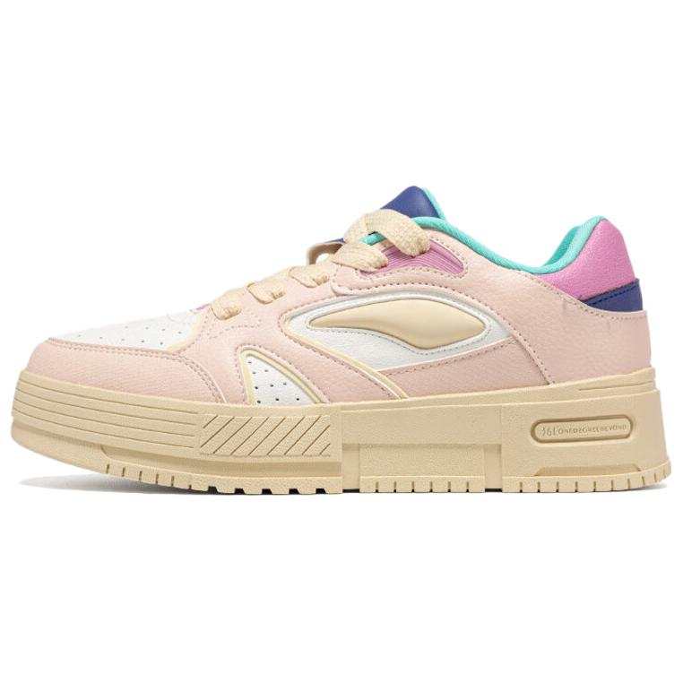 361° Cushioning Lightweight Low top Skateboard Shoes Women's Feather White Extraordinary Pink