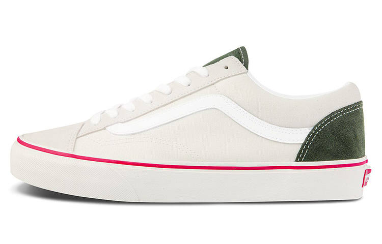 Vans Style 36 Low top Skateboard Shoes Unisex Beige White Red