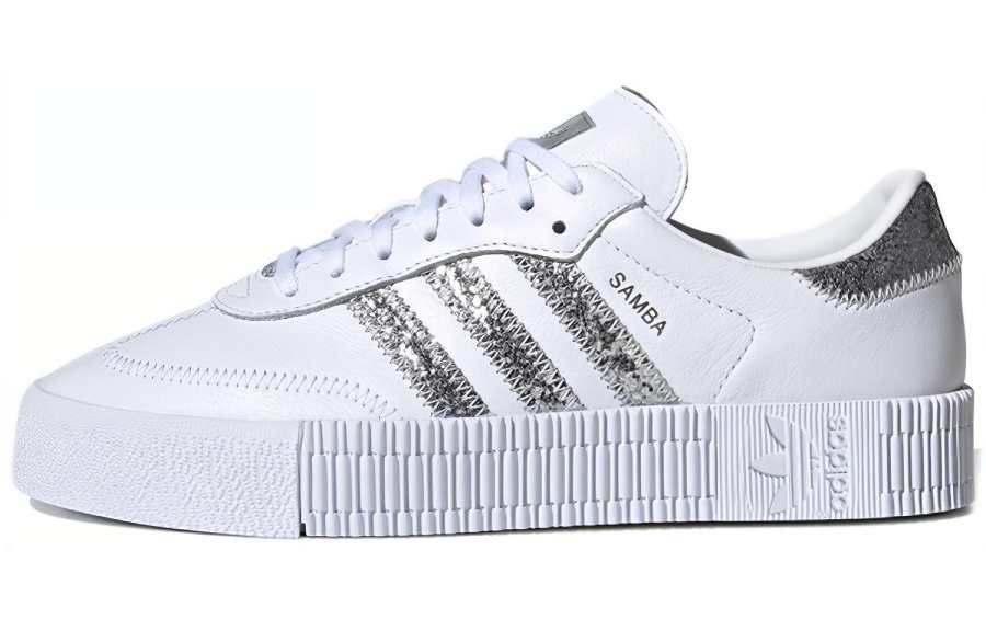Adidas Originals Adidas Sambarose White Silver Women's