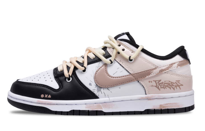 Nike Nike Dunk Slip Resistant Abrasion Resistant Low top Skateboard Shoes Men's Black Pink