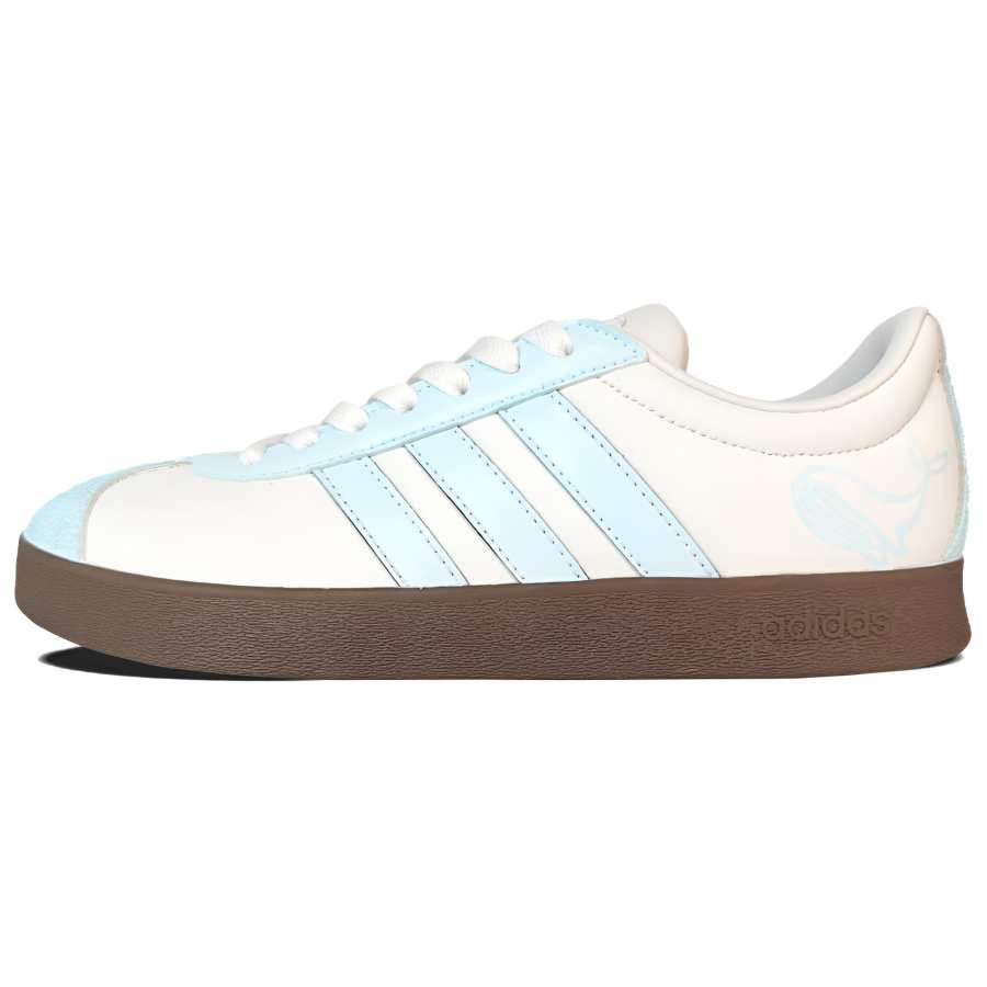 Adidas Adidas VL COURT 2.0 Abrasion Resistant Abrasion Resistant Low top Skateboard Shoes Unisex White Blue