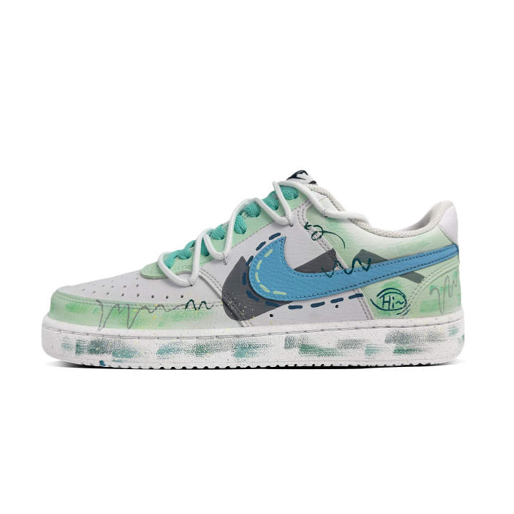 Nike Nike Court Vision 1 Slip Resistant Slip Resistant Low top Skateboard Shoes Men's Light Green