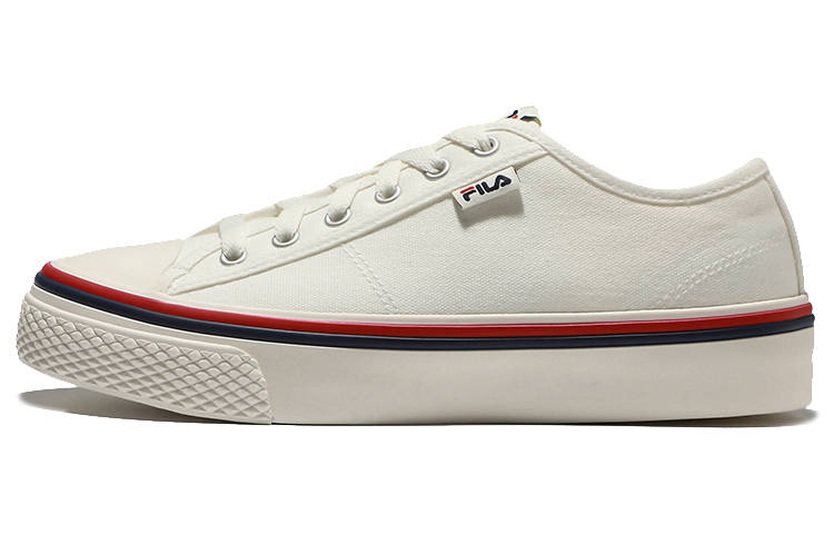 FILA Scanline Canvas Low top Skateboard Shoes Unisex Ecru