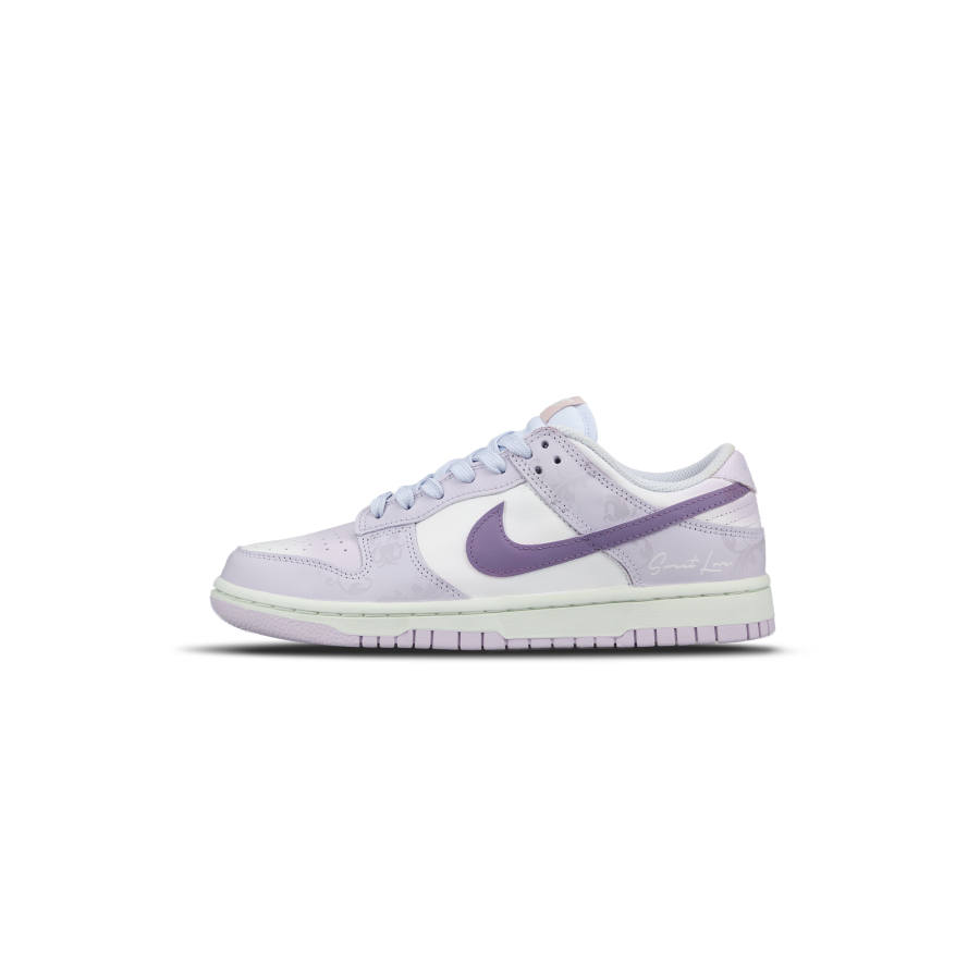 Nike Nike Dunk Low top Skateboard Shoes Women's White Purple Pink