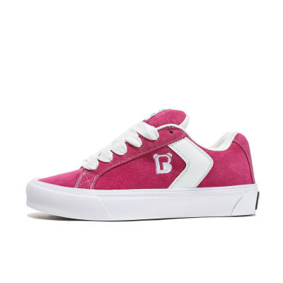 Princess Bee Slip Resistant Abrasion Resistant Low top Skateboard Shoes Unisex Dragon Fruit Powder