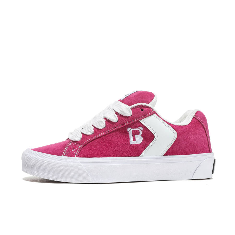 Princess Bee Slip Resistant Abrasion Resistant Low top Skateboard Shoes Unisex Dragon Fruit Powder