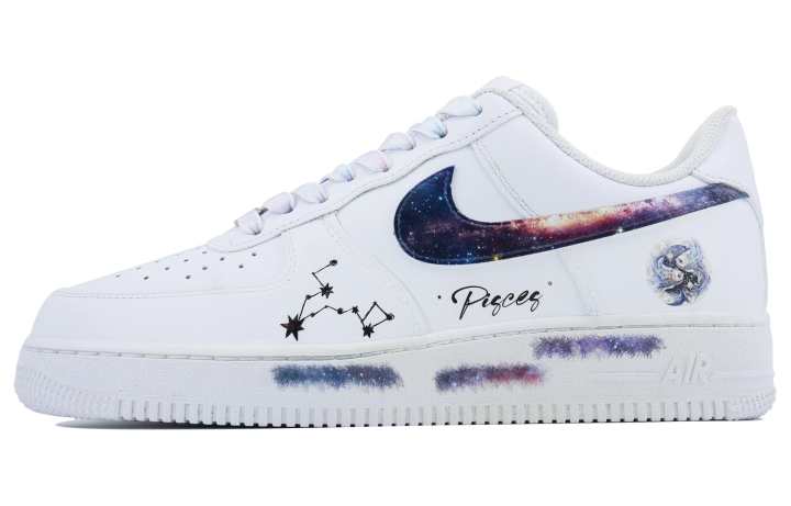 Nike Nike Air Force 1 Pisces SDS Low top Skateboard Shoes Men's White