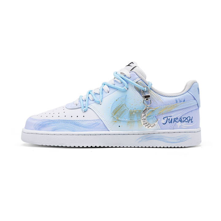 Nike Nike Court Vision 1 Leather Abrasion Resistant Low top Skateboard Shoes Unisex