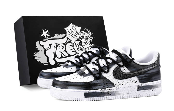 Nike Nike Air Force 1 Low top Skateboard Shoes Unisex Black