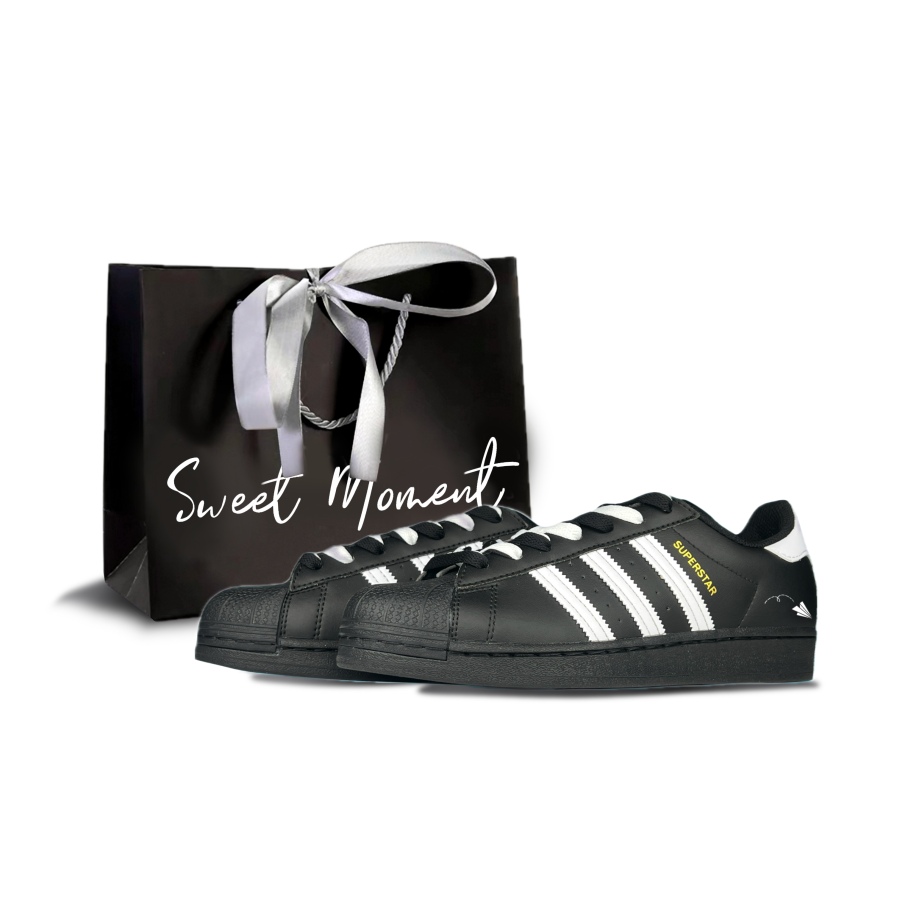 Adidas Originals SUPERSTAR Skateboard Shoes Unisex Low Top Black White