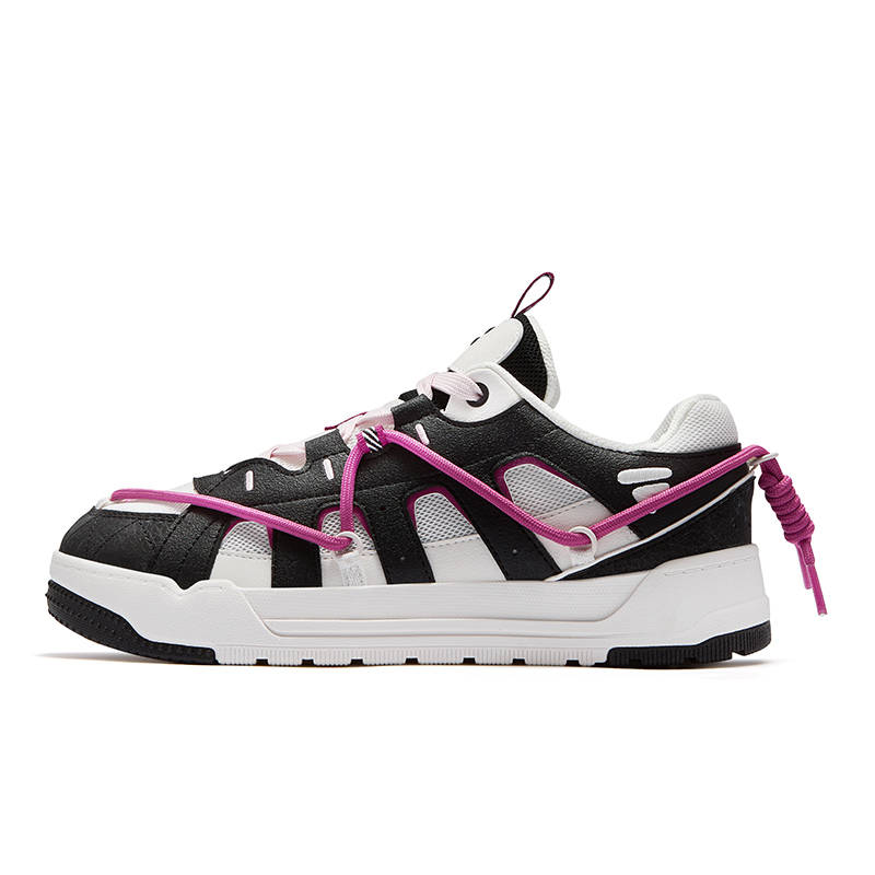 FILA FUSION REEF Shoes Abrasion Resistant Low top Skateboard Shoes Women's Black White