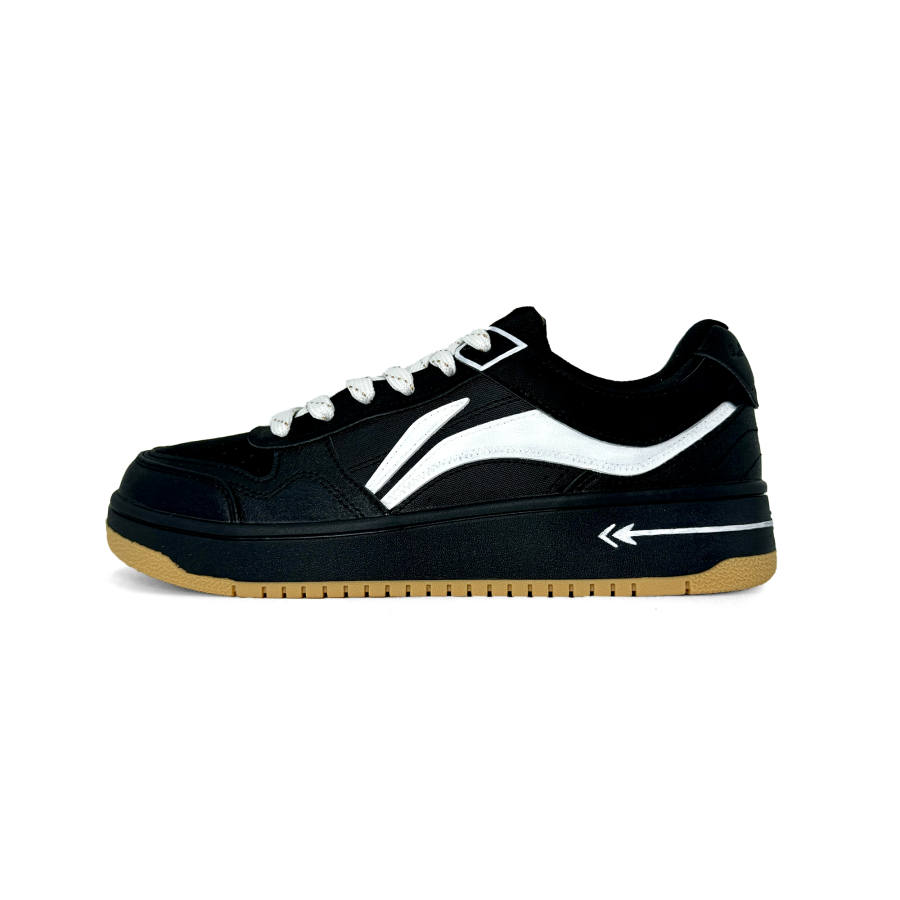 Li-Ning Li Ning Tianji Black White Aurora Synthetic Leather Abrasion Resistant Lightweight Wear resistant And Lightweight