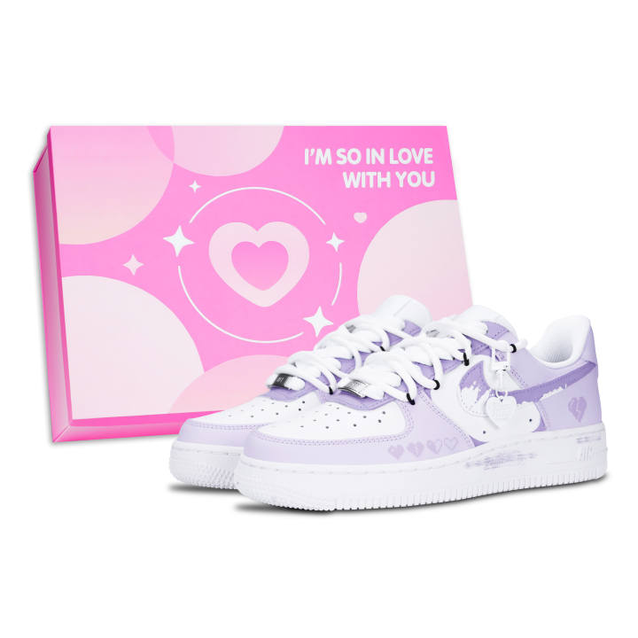 Nike Nike Air Force 1 Low top Skateboard Shoes Unisex Purple