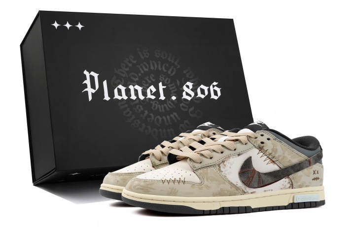 Nike Nike Dunk Low top Skateboard Shoes Unisex Beige Brown