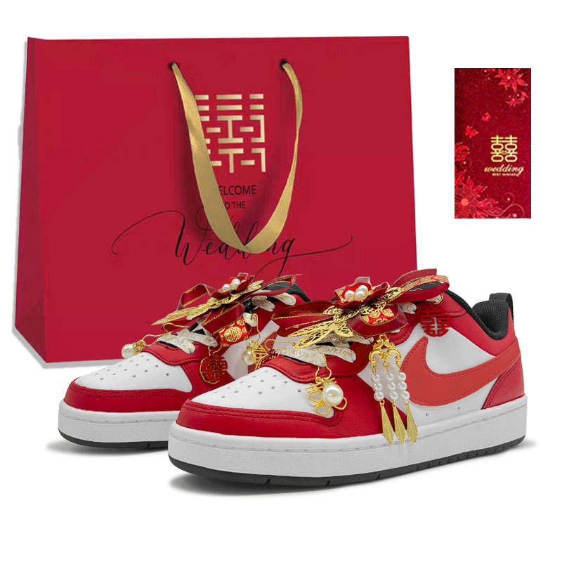 Nike Nike Court Borough Blissful Low top Skateboard Shoes Women's True Red