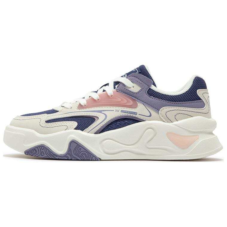 361° Slip Resistant Abrasion Resistant Low top Skateboard Shoes Women's White Purple