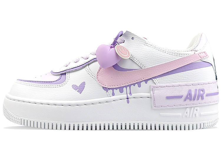 Nike Nike Air Force 1 Slip Resistant Lightweight Non slip Lightweight Low top Skateboard Shoes Women's Pink Purple
