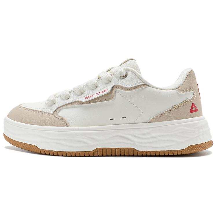 PEAK Slip Resistant Abrasion Resistant Slip Resistant Abrasion Resistant Low top Skateboard Shoes Women's White Red