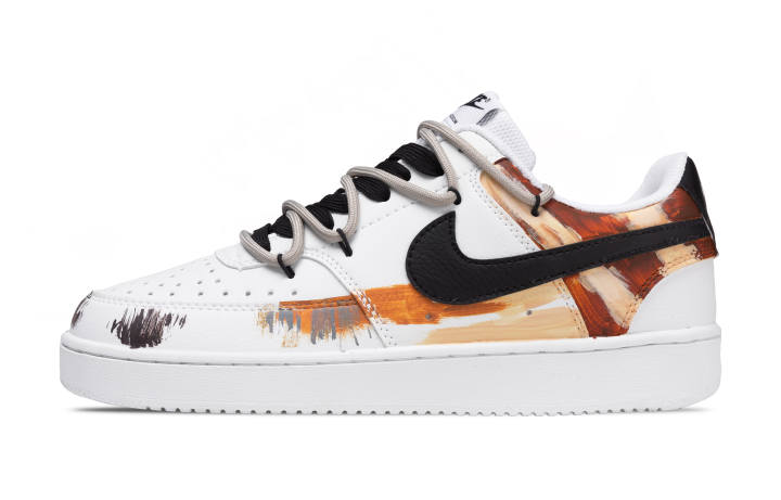 Nike Nike Court Vision 1 Sand Trace Camel Silhouette Abrasion Resistant Abrasion Resistant Low top Skateboard Shoes Men's