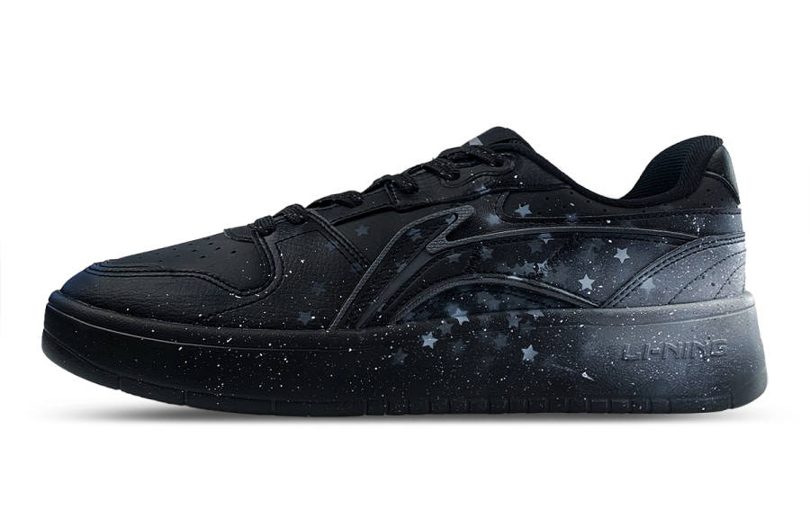 Li-Ning Li Ning Slip Resistant Cushioning Abrasion Resistant Low top Skateboard Shoes Men's Black