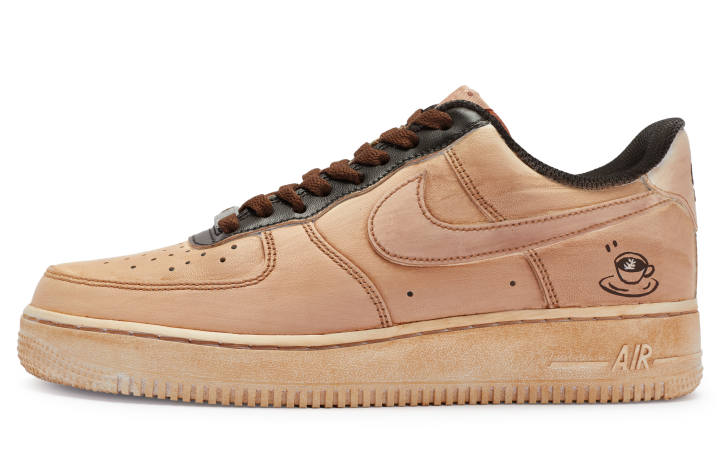 Nike Nike Air Force 1 Low top Skateboard Shoes Men's Tan