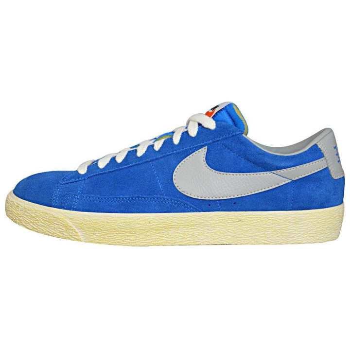 Nike Nike Blazer Slip Resistant Abrasion Resistant Low top Skateboard Shoes Men's Blue