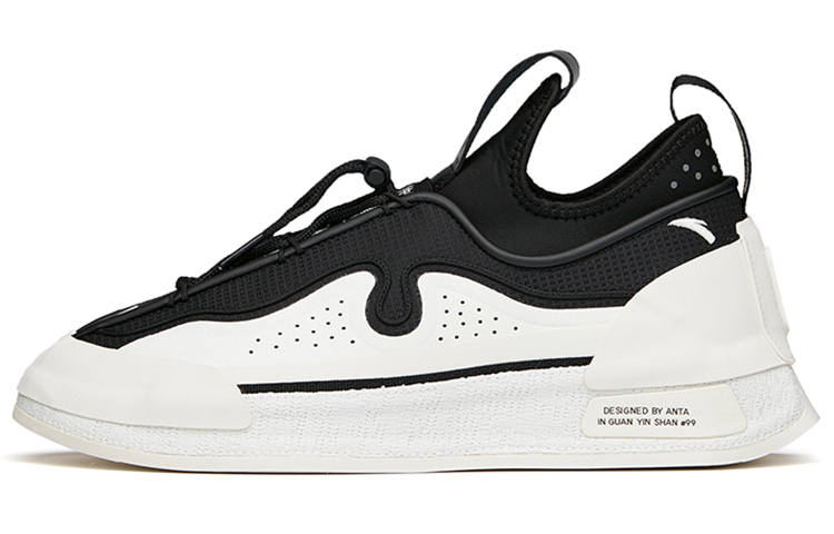 Anta Life Collection Fashion Low top Skateboard Shoes Men's Black Gray