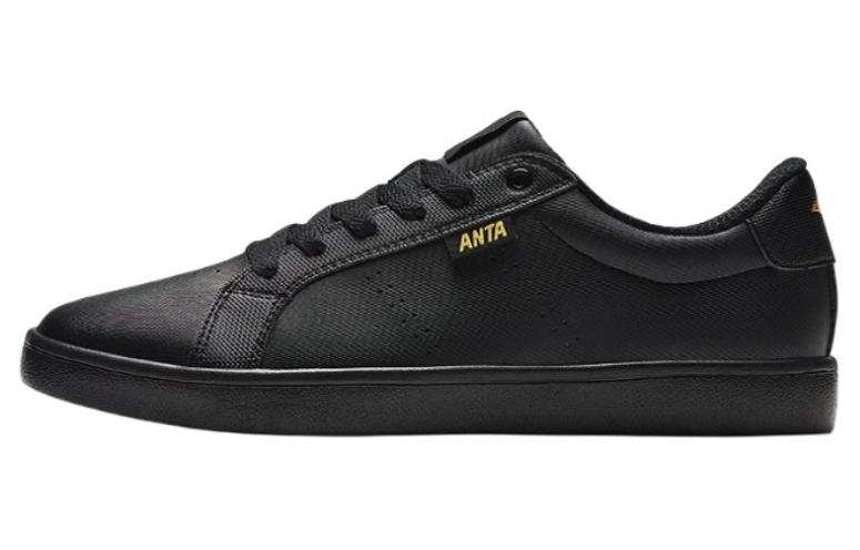 Anta Cushioning Lightweight Low top Skateboard Shoes Men's Black