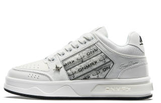 ON MAX Small Sailboat Collection, Classic, Height Increasing, Trendy Brand Low top Skateboard Shoes Unisex White