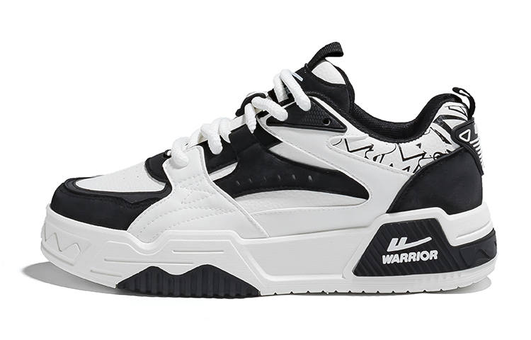WARRIOR WARRIOR Low top Skateboard Shoes Men's White Black
