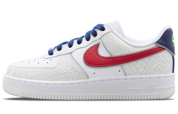 Nike Nike Air Force 1 '07 Lx 'Just Do It White University Red Snakeskin' Women's