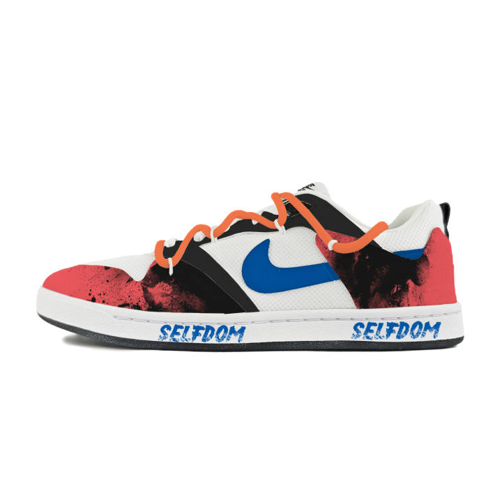 Nike Nike SB Alleyoop Abrasion Resistant Low top Skateboard Shoes Men's Black Blue Red