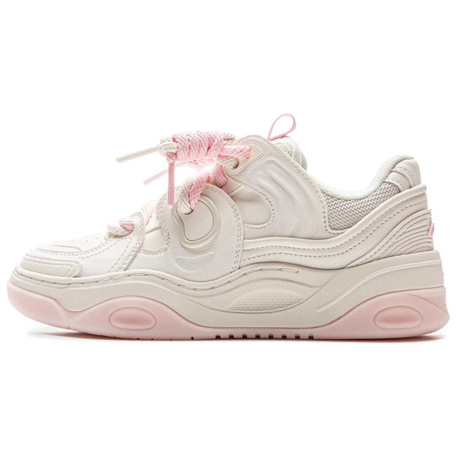 Li-Ning Li Ning Campaign 3 Slip Resistant Cushioning Abrasion Resistant Height Increasing Low top Skateboard Shoes Women's