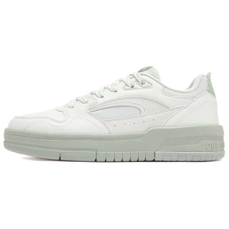 361° Slip Resistant Waterproof Cushioning Low top Skateboard Shoes Women's Feather White Ore Gray Green