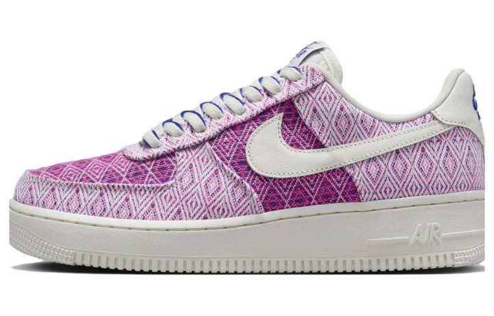 Nike Nike Air Force 1 Slip Resistant Abrasion Resistant Low top Skateboard Shoes Men's Pink Purple